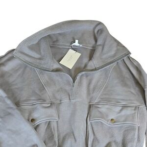 NWT  House of We Quarter Zip Pullover Fleece Jacket Men's Large Collared Pockets